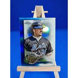 2022 Topps Chrome Allen & Ginter Mike Piazza Blue Refractor Card #147 SP 48/150